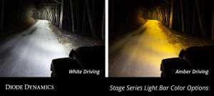 Dodge Ram LED Light Bars - Diode Dynamics - SS6 Stage Series - White - `13-`18